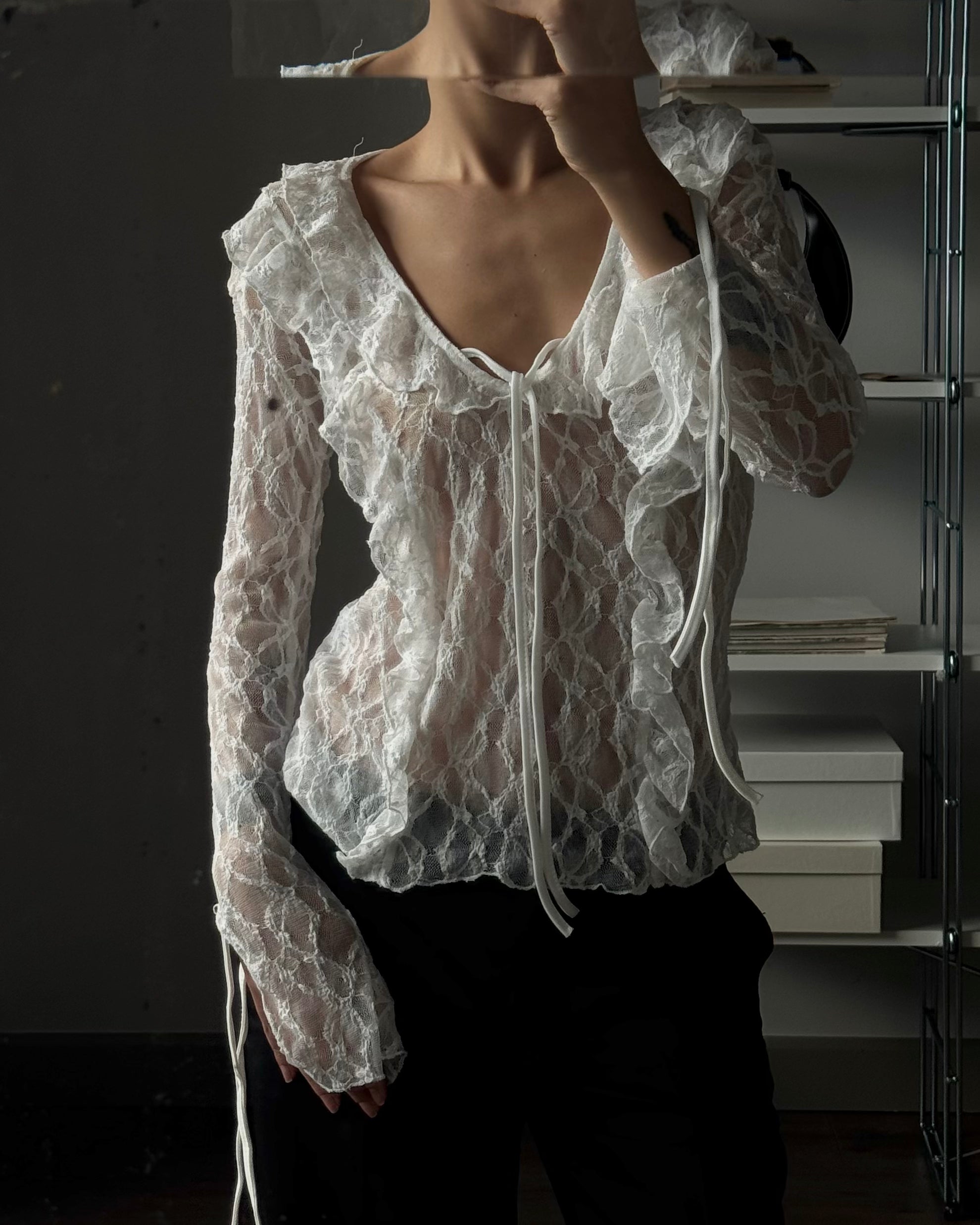 Lace Transparent Blouse