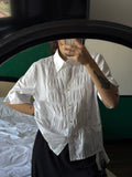 Shirt with Gathered Detail