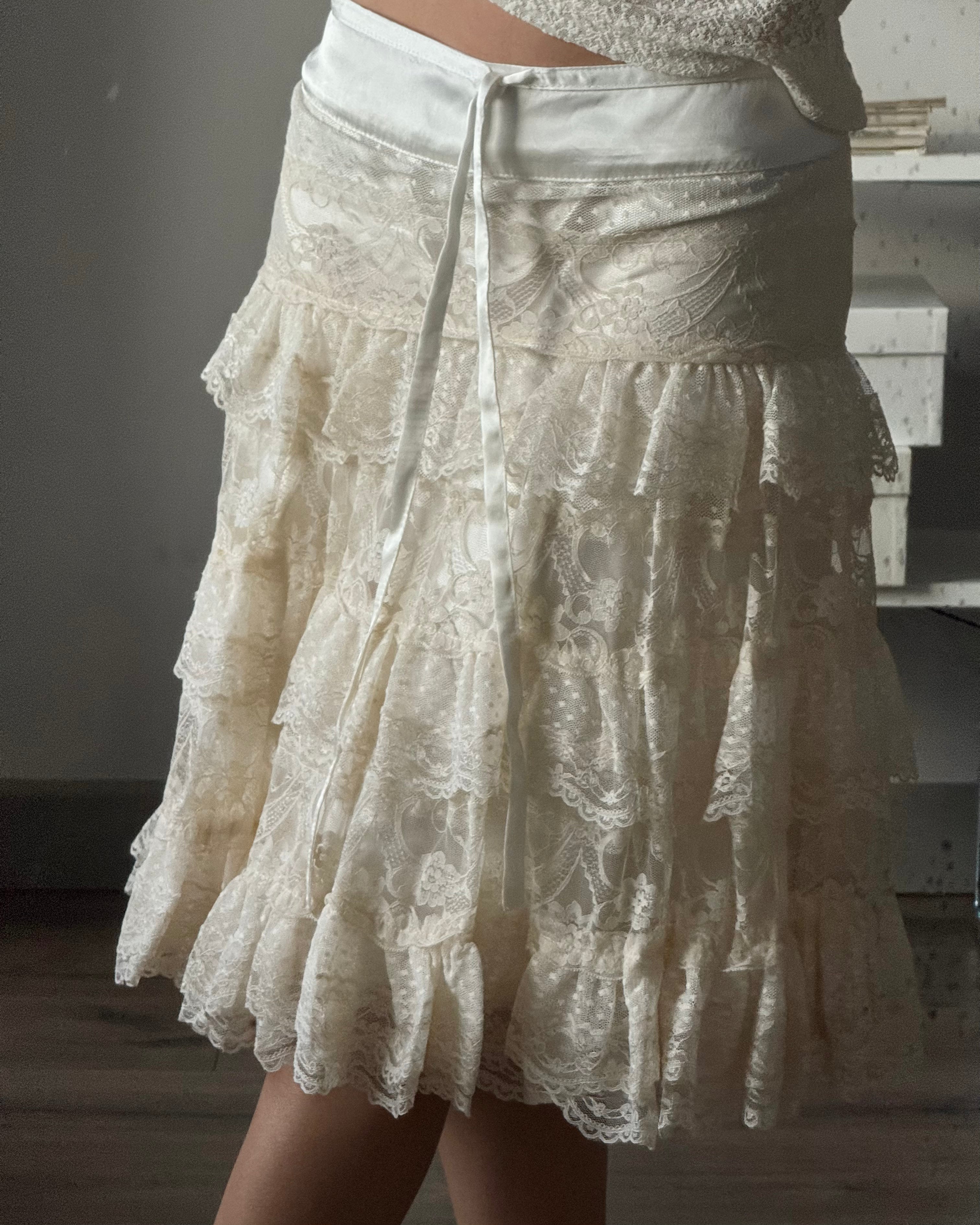 Skirt with Lace Details