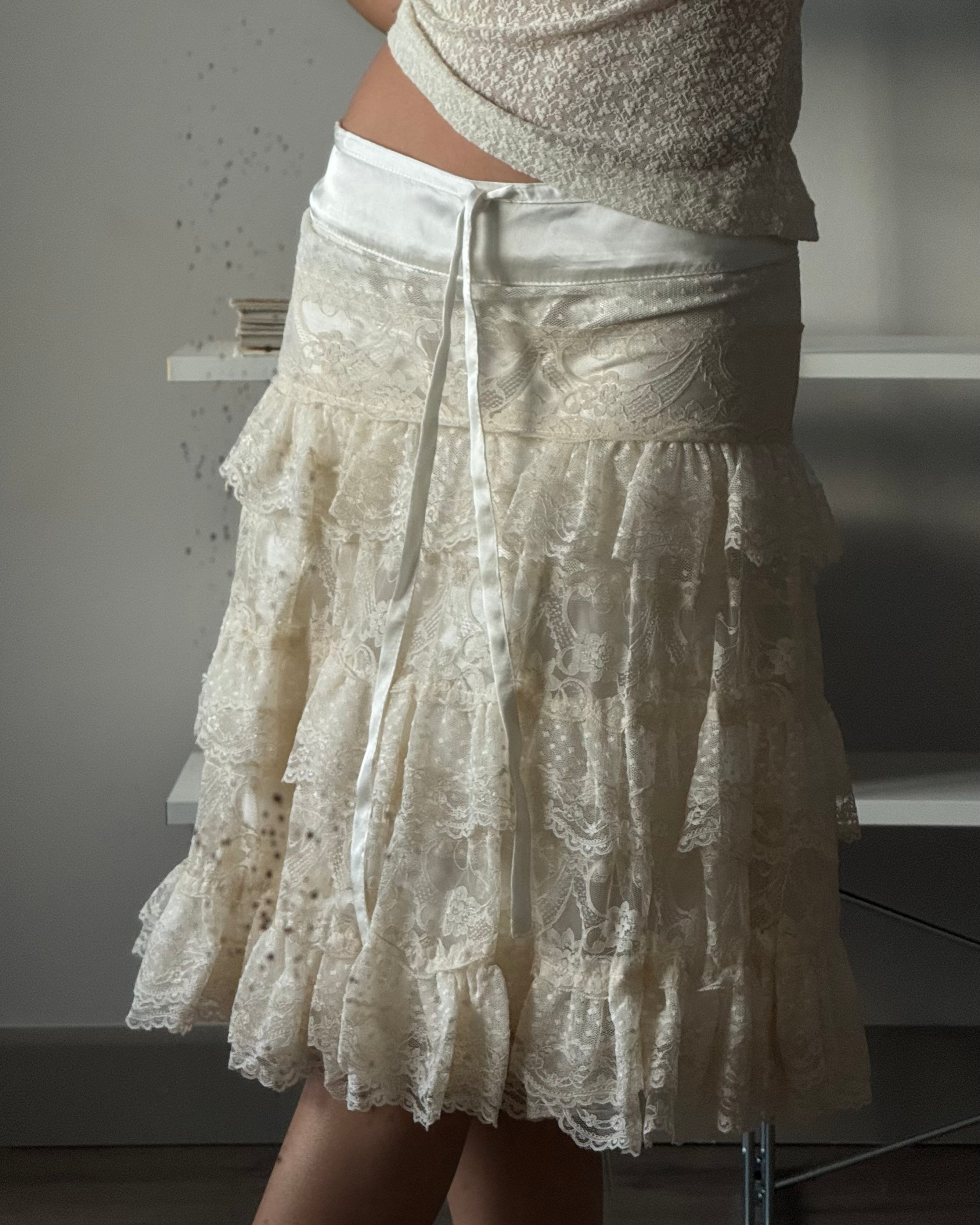 Skirt with Lace Details