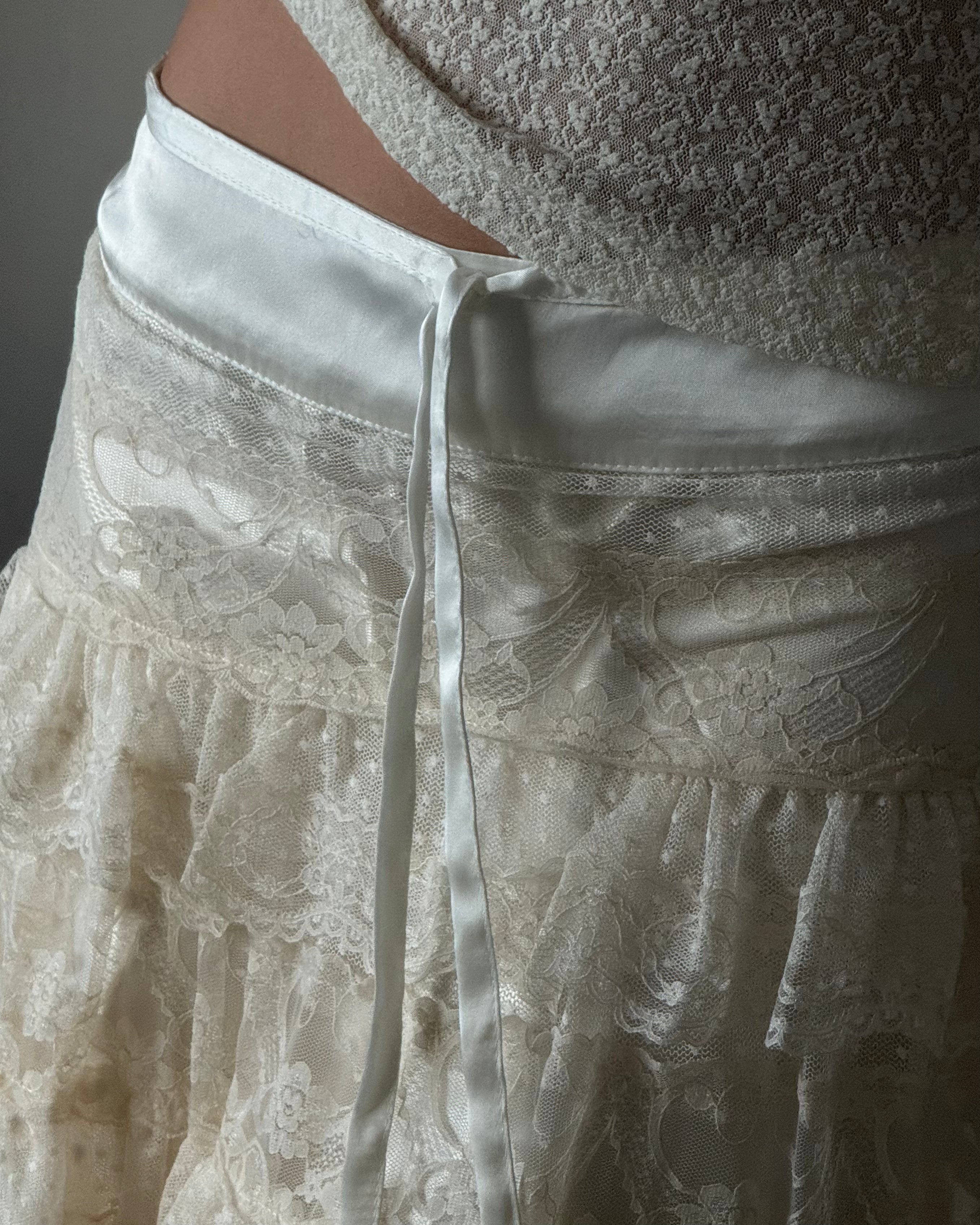 Skirt with Lace Details