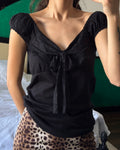 Blouse with Bow Detail