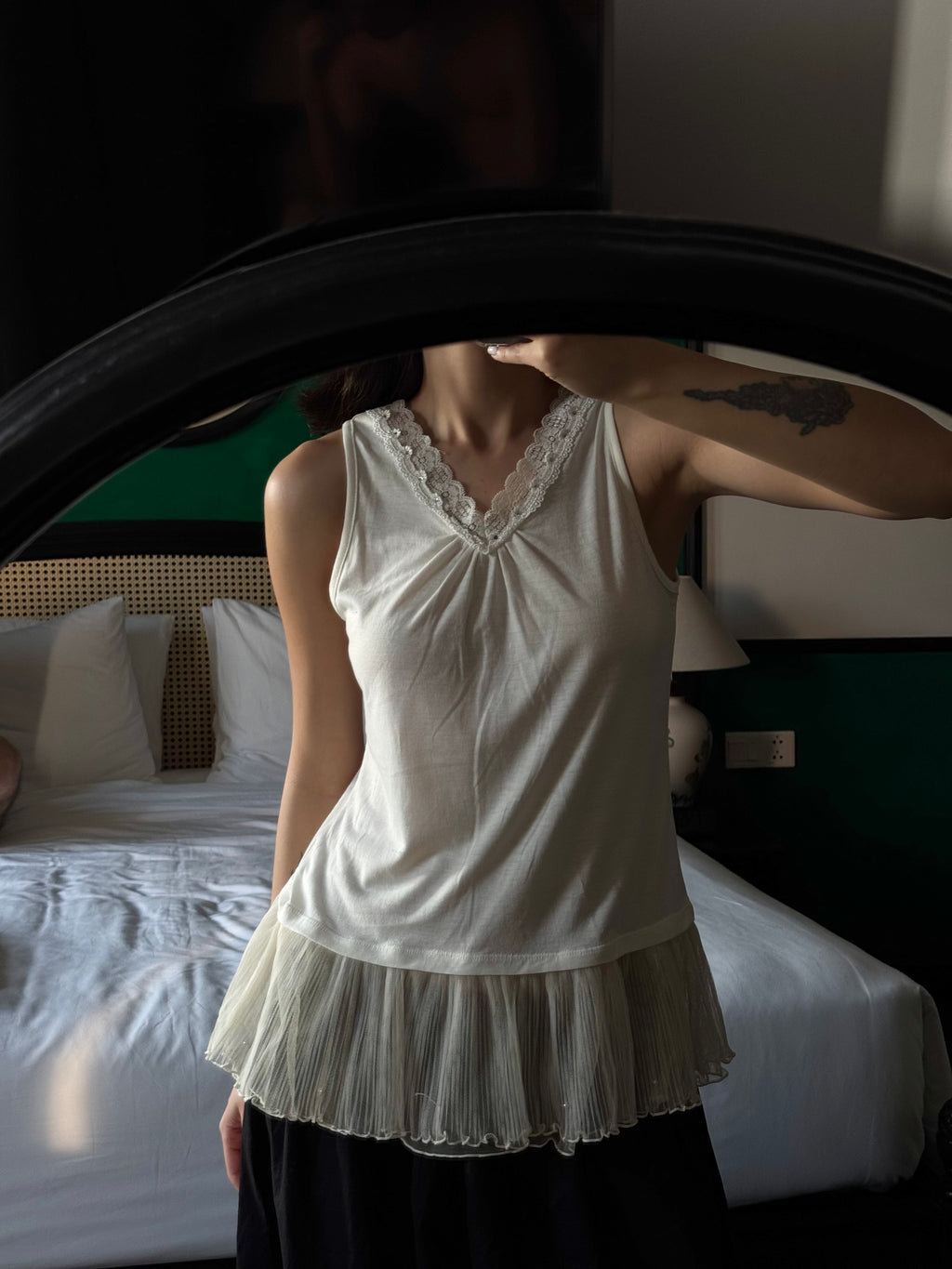 Blouse with Pleated Detail