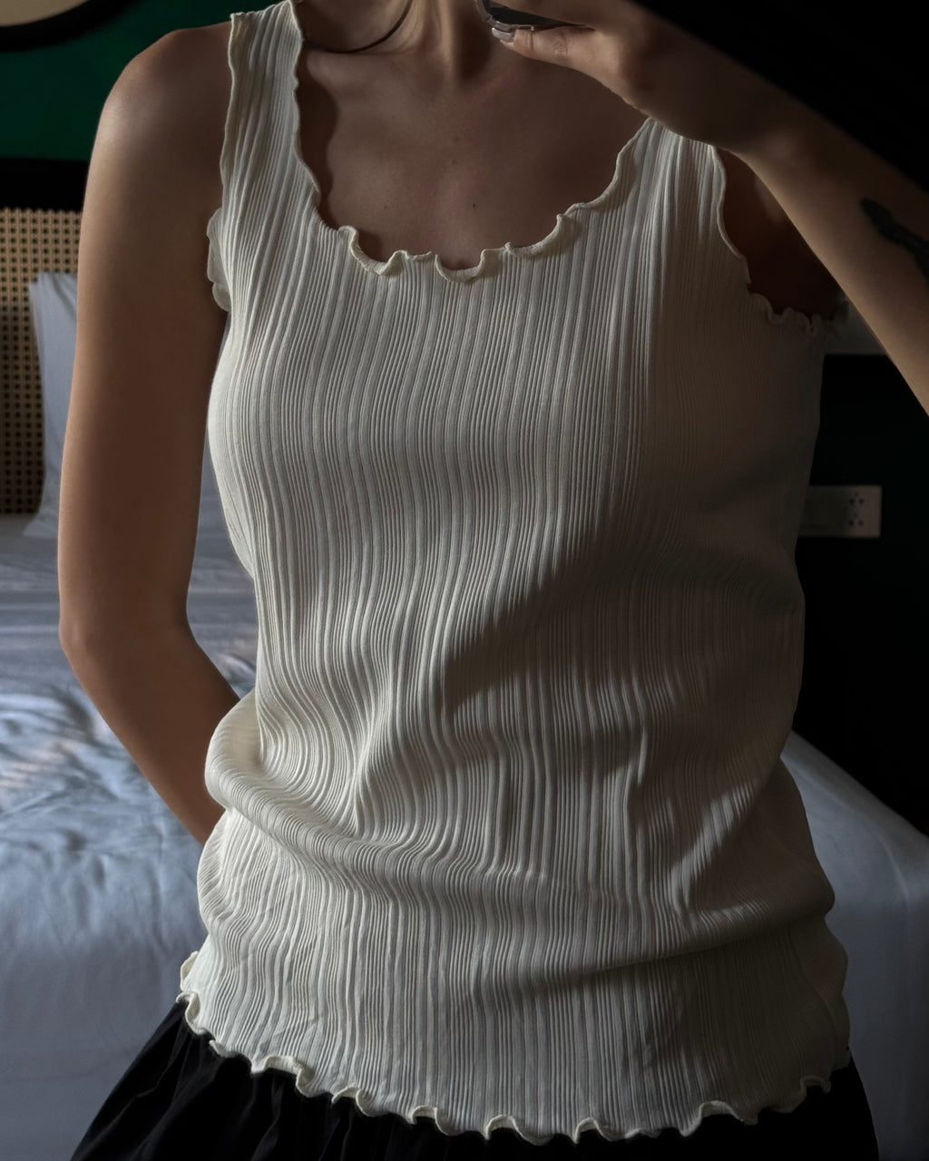 Corduroy Ecru Blouse