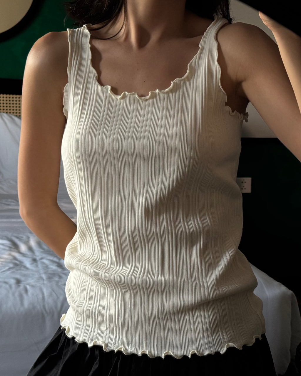 Corduroy Ecru Blouse