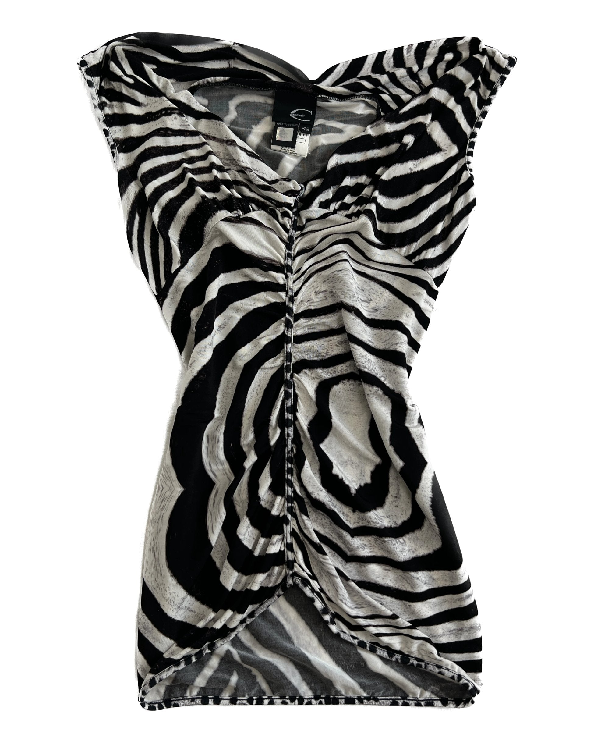 Zebra Patterned Roberto Cavalli Blouse