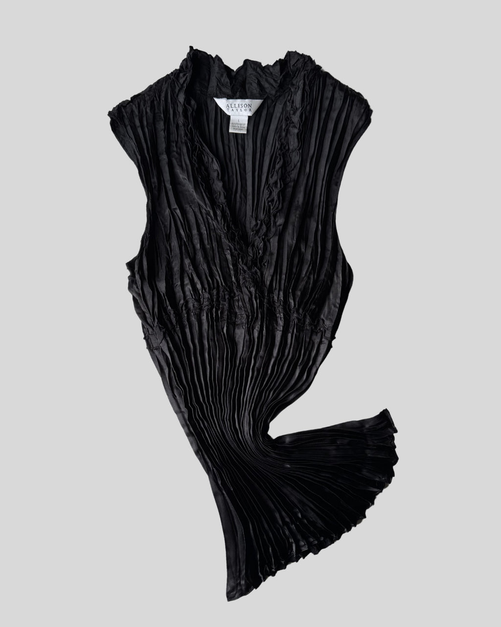 Accordion Black Blouse