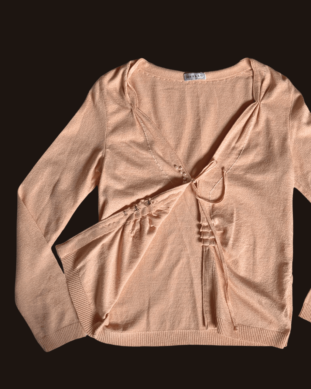 Vakko Knitwear Salmon Cardigan