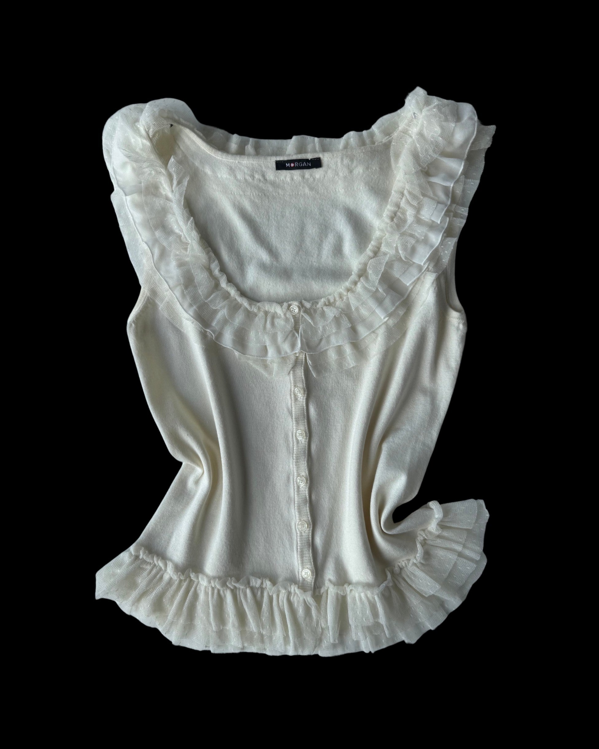 Morgan Ecru Knit Blouse