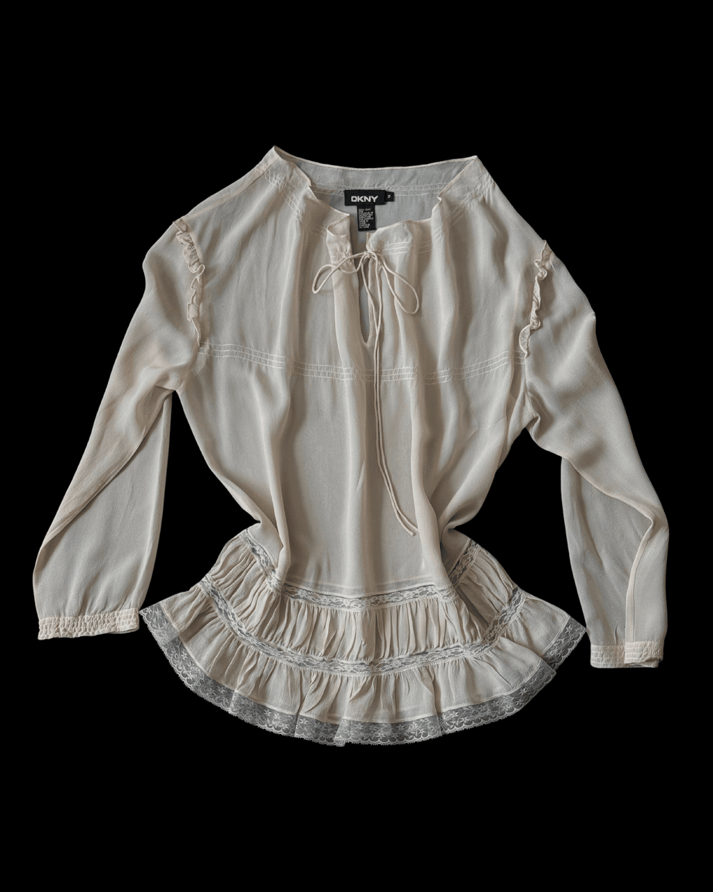 DKNY İpek Salaş Bluz