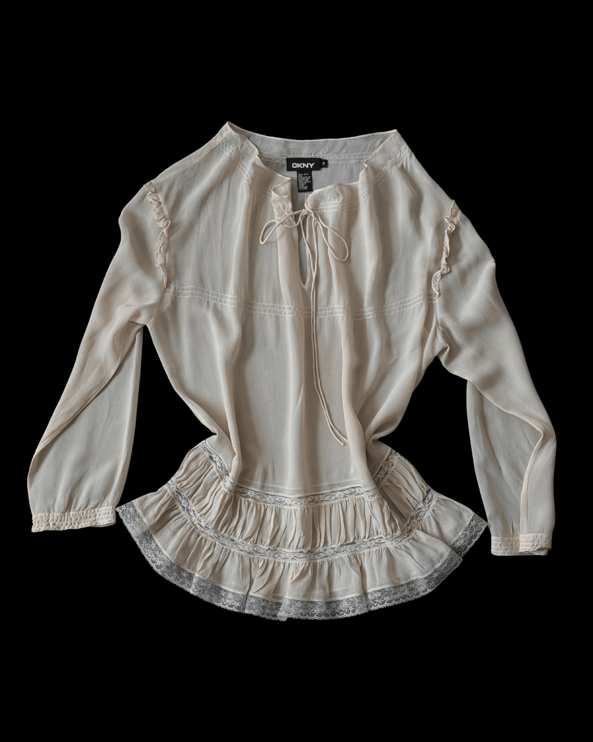 DKNY Silk Loose Blouse