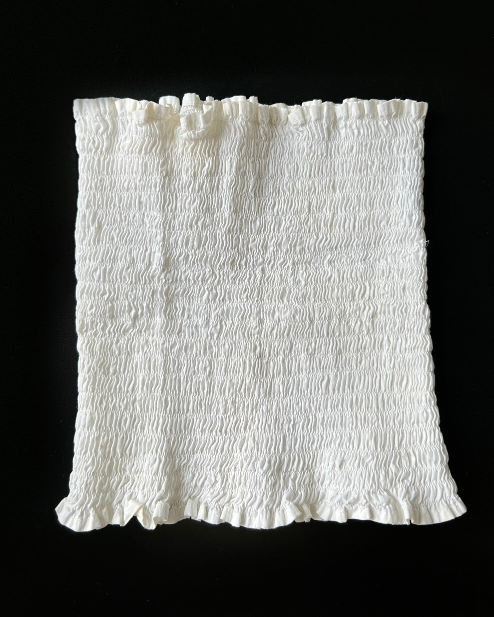 Strapless Top with Gathered Detail
