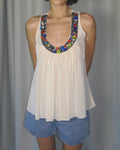 Moschino Stoned Silk Blouse