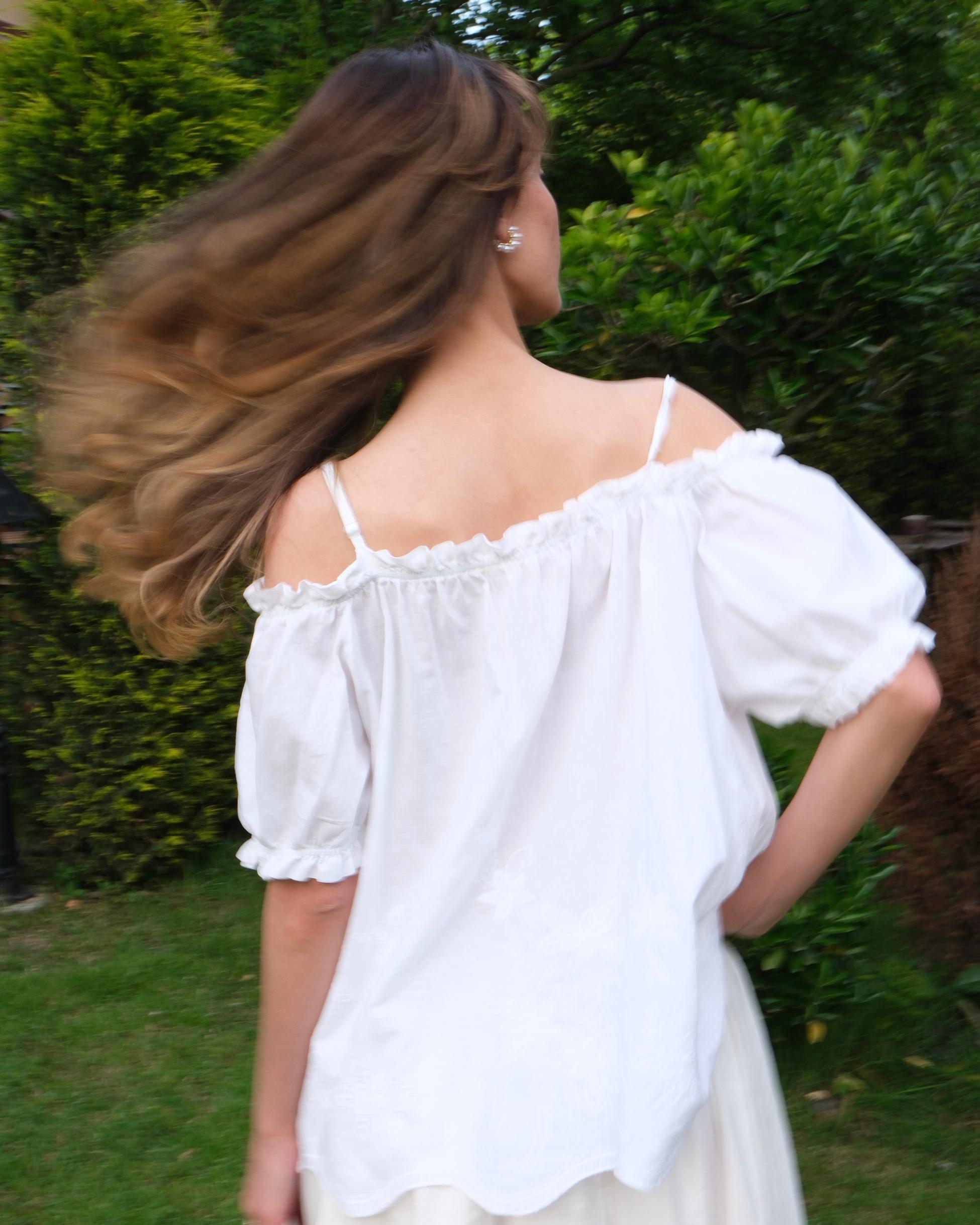 Floral Embroidered Loose Blouse