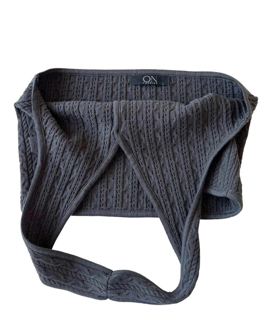 Gray Knit Vest