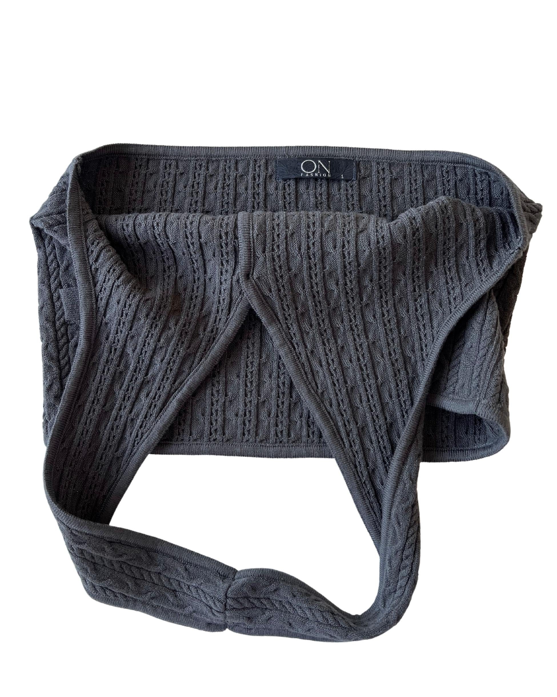 Gray Knit Vest