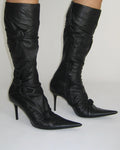 Les Tropeziennes Gathered Black Boots