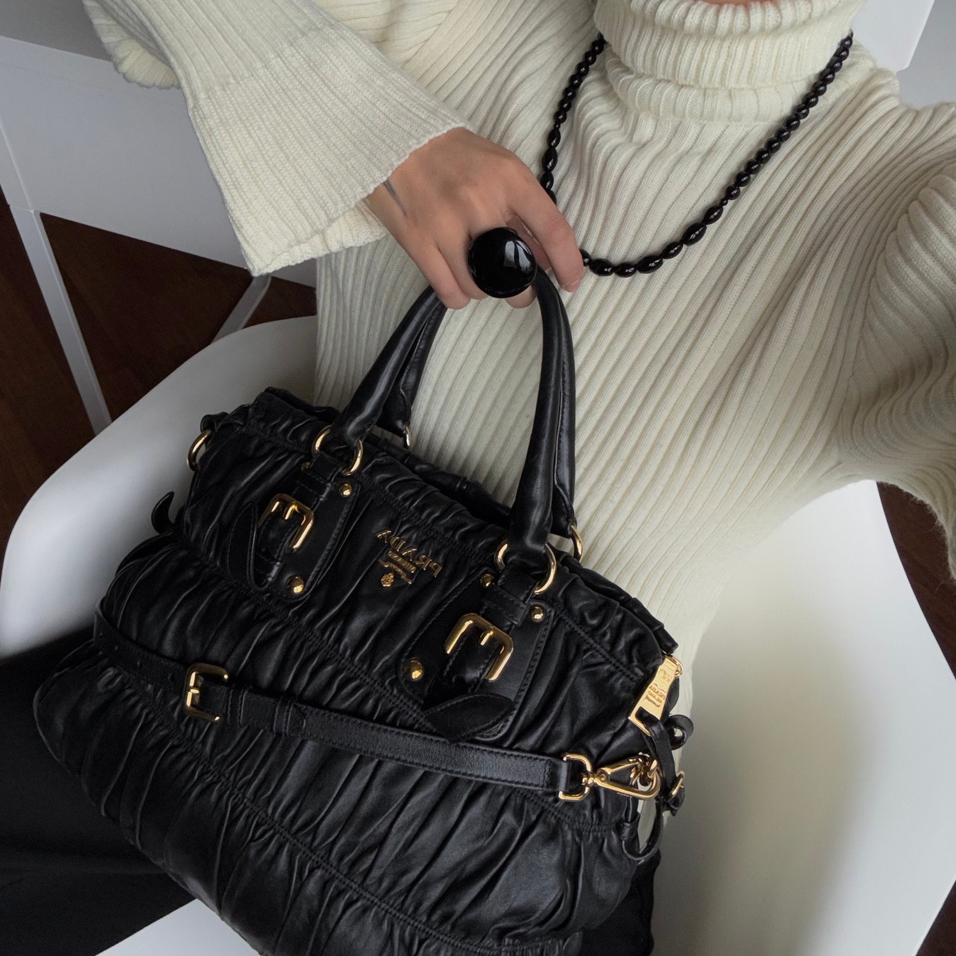Prada Nappa Gaufre Deri Çanta