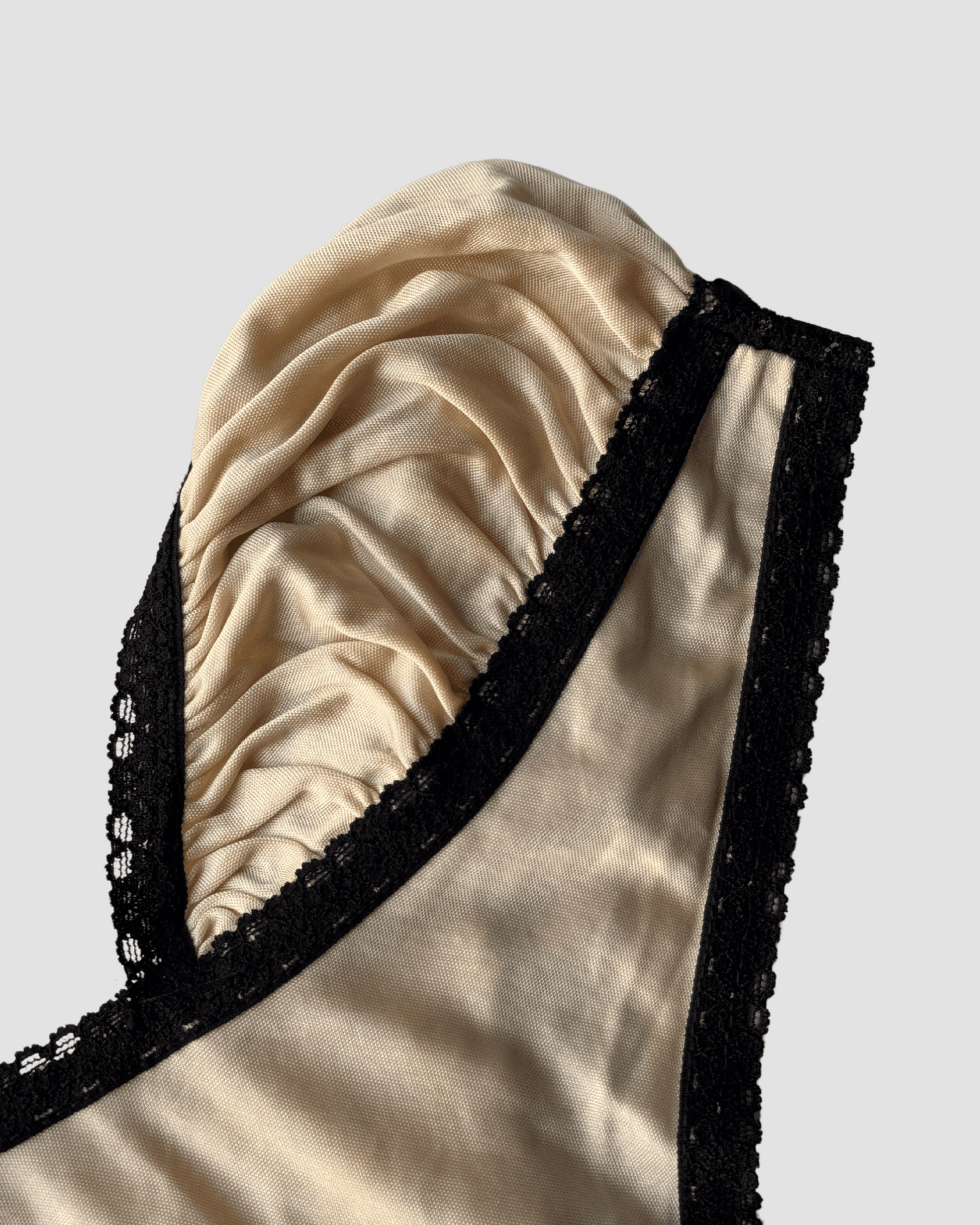 Cream Blouse with Lace Detail