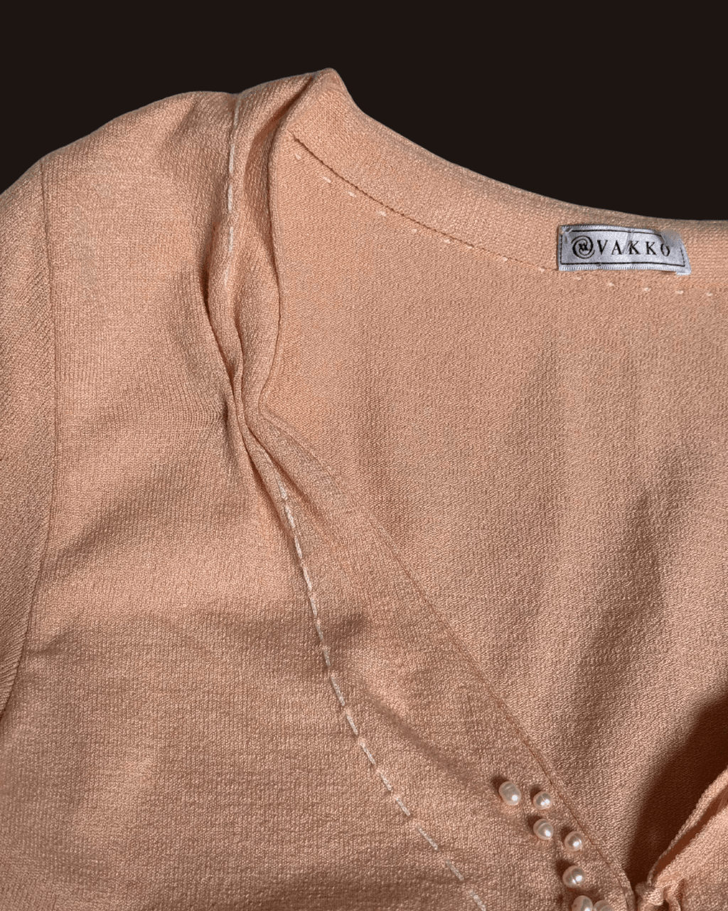 Vakko Knitwear Salmon Cardigan