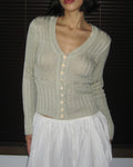 Beige Knit Cardigan