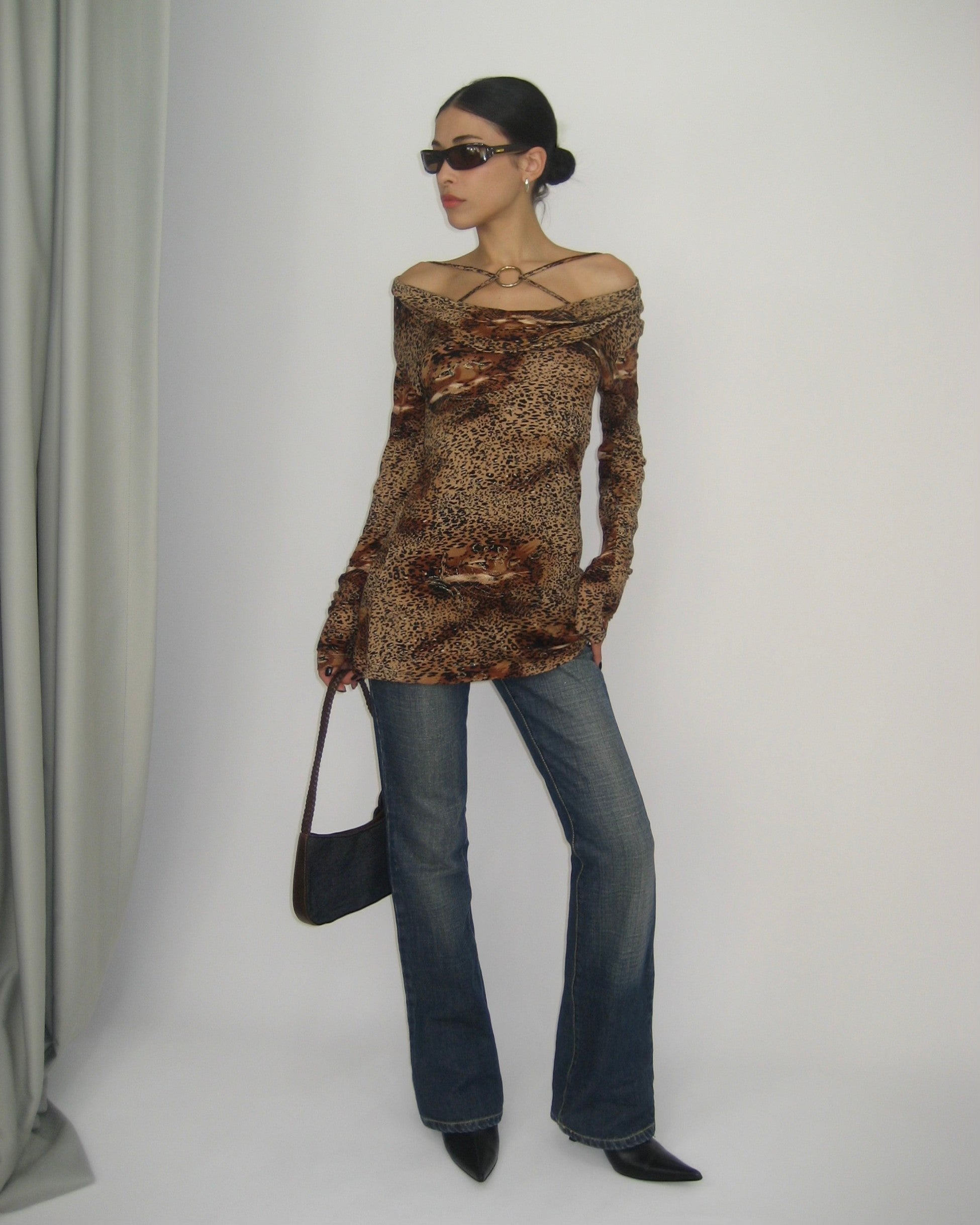 Vintage Leopar Tunik