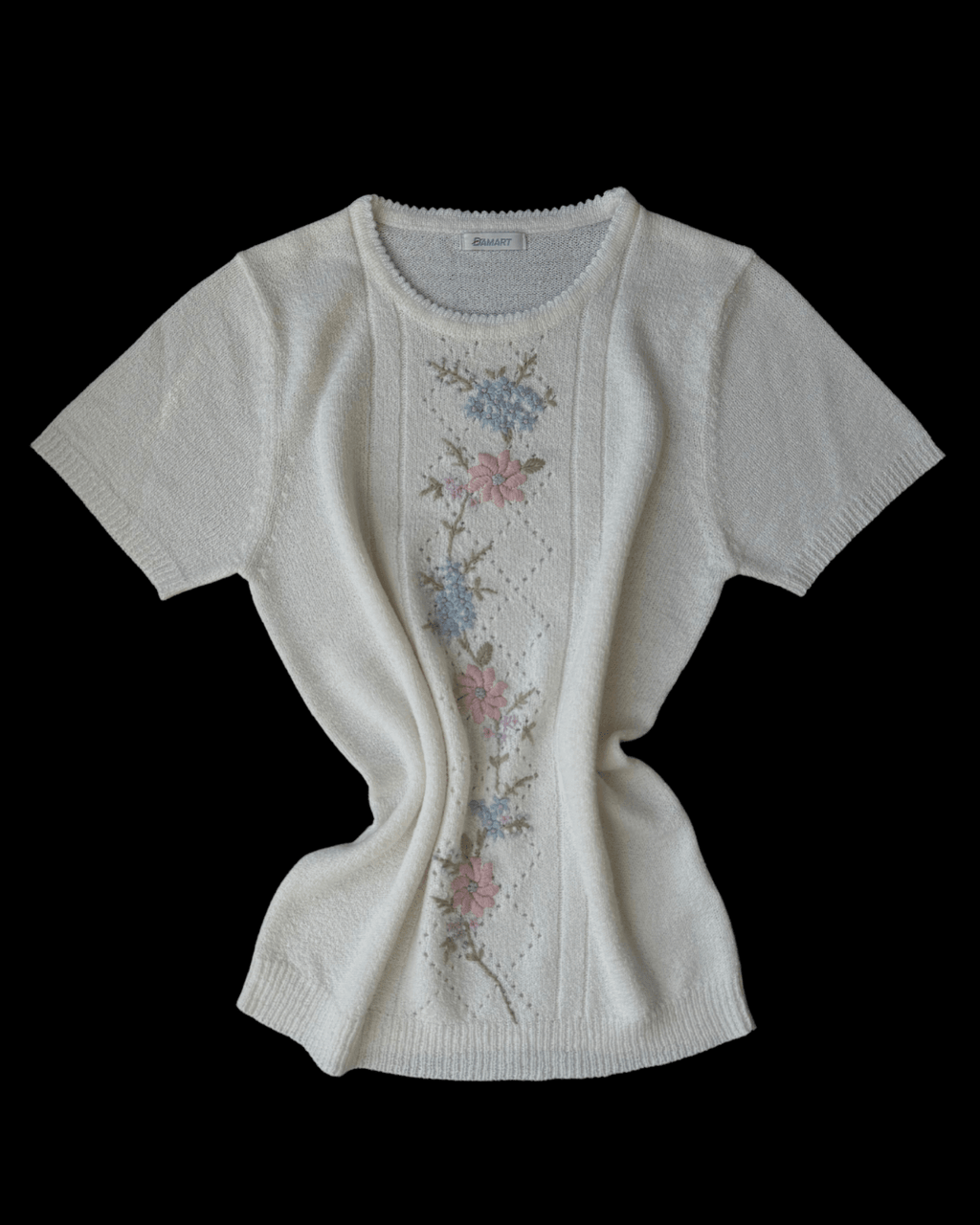 Floral Embroidered Knit Top