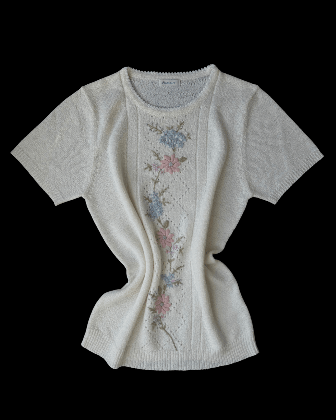 Floral Embroidered Knit Top