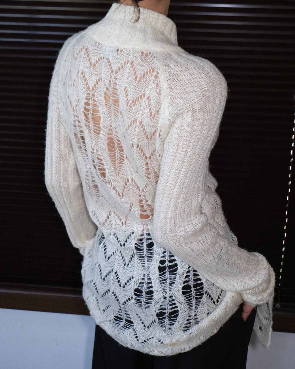 Wool Blend Long Cardigan