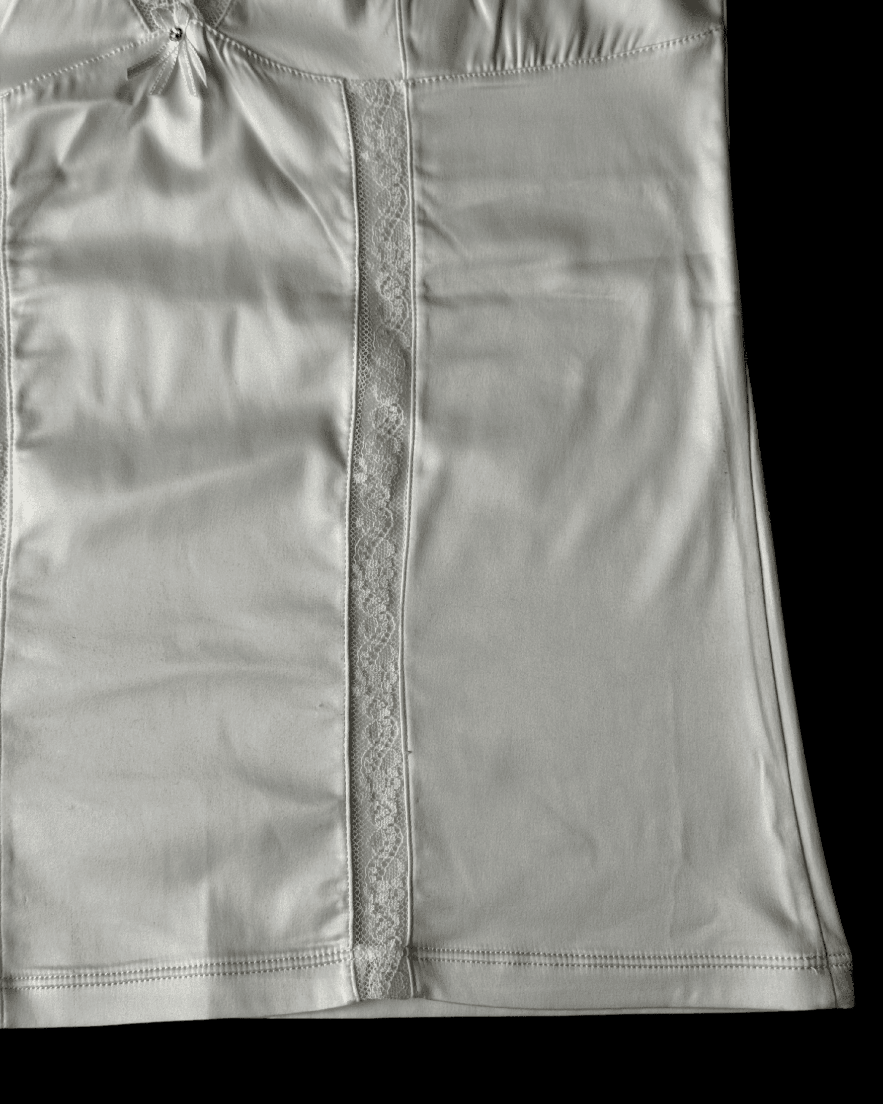 Satin Ecru Strap Top