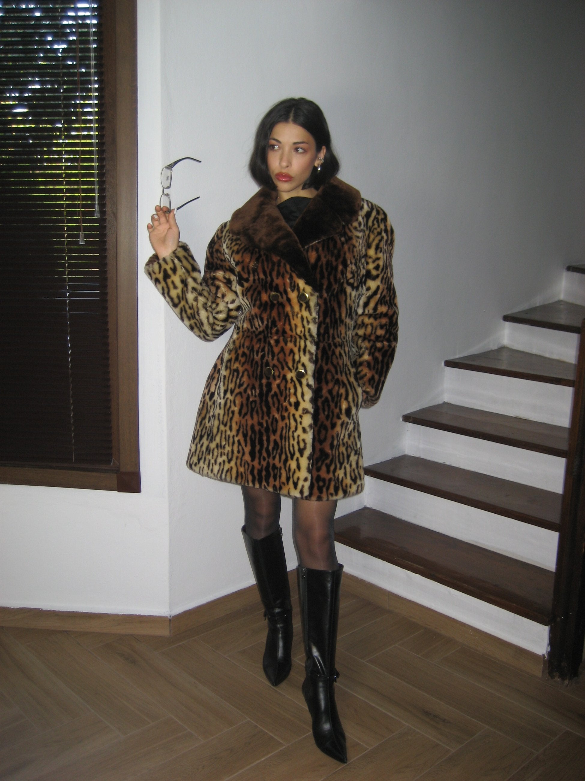 Leopar Peluş Kürk