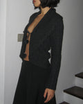 Anthracite Tie-Down Cardigan