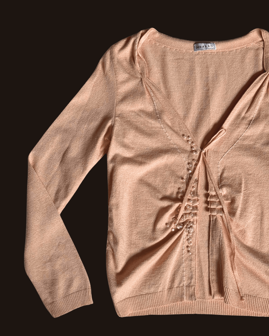 Vakko Knitwear Salmon Cardigan