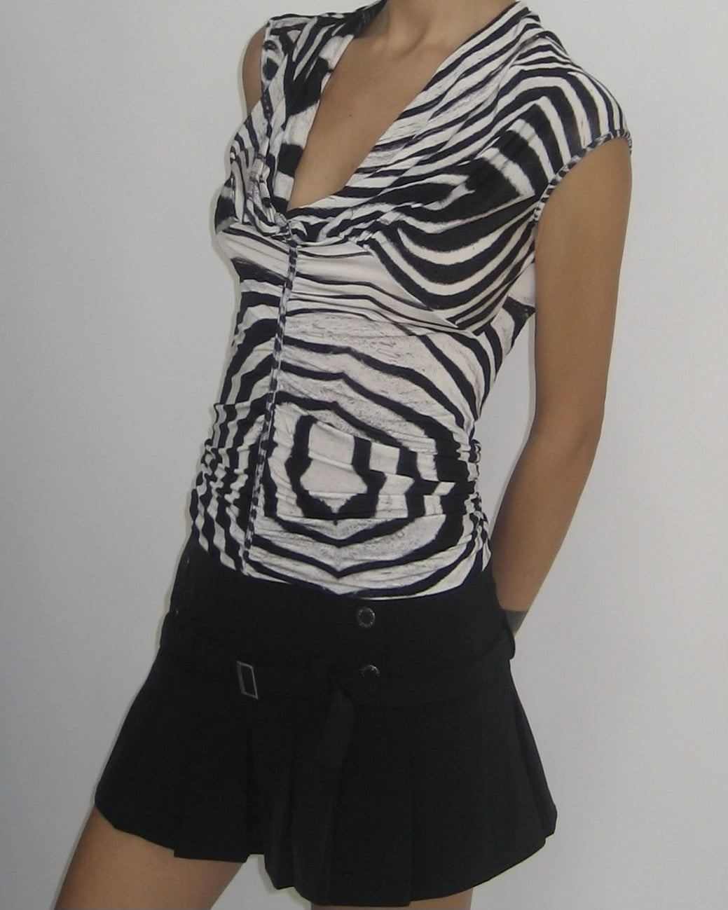 Zebra Patterned Roberto Cavalli Blouse