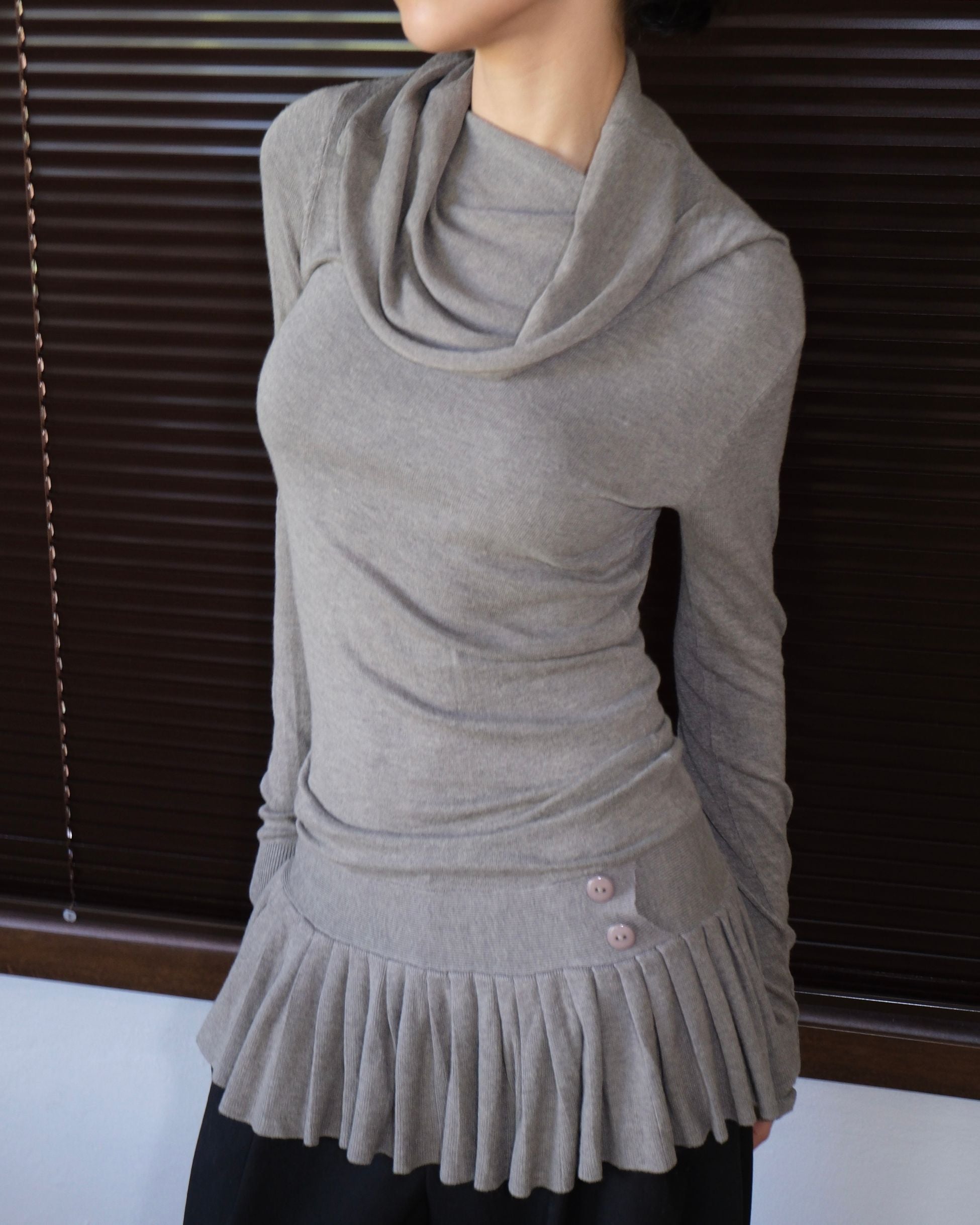 Gri Tunik Elbise