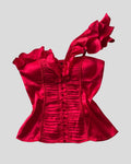 Bebe Red Silk Bustier