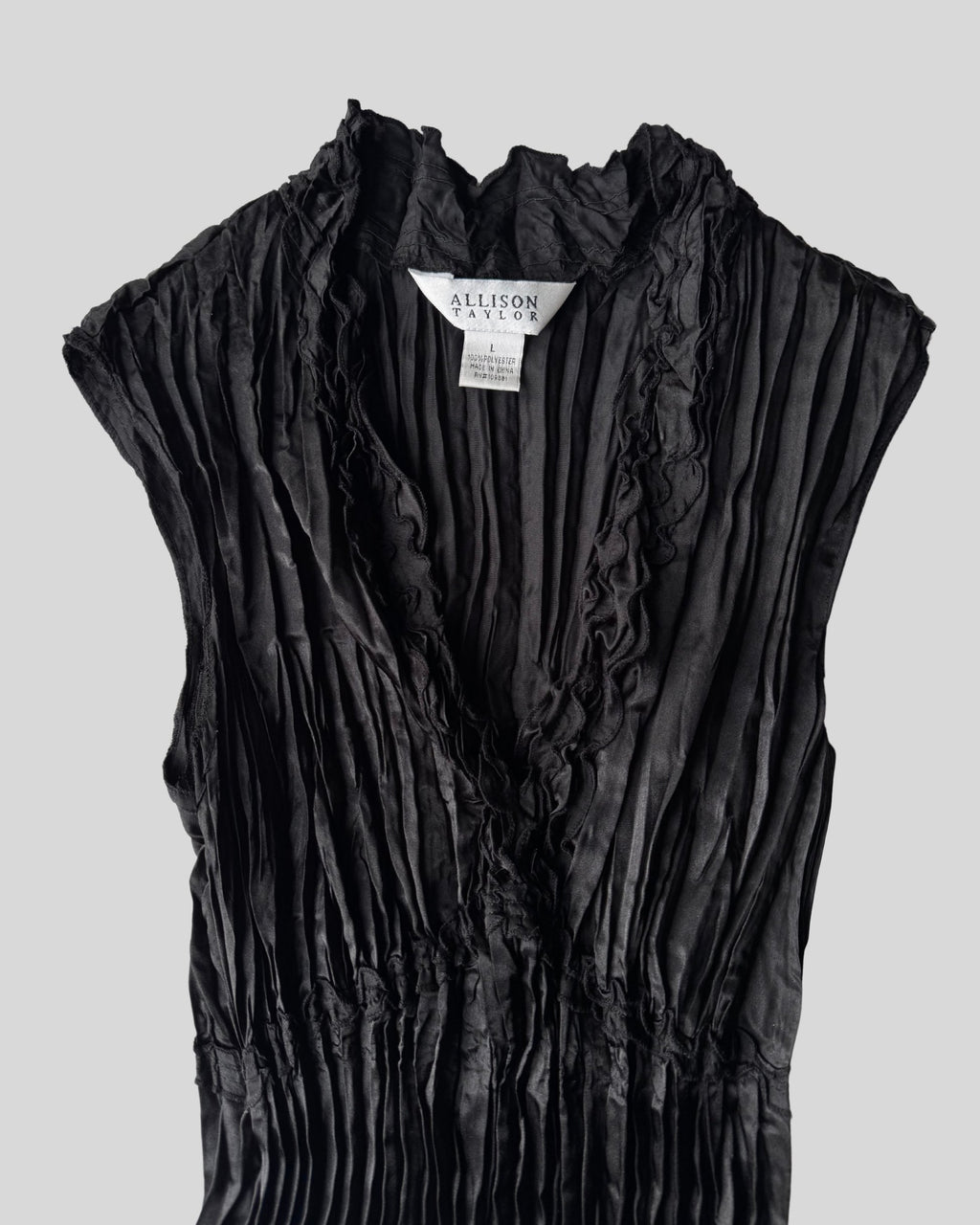 Accordion Black Blouse