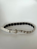 Pearlescent Leather Belt
