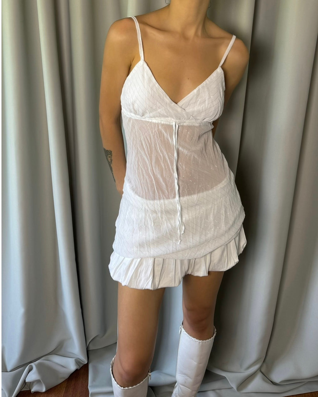 Transparent Strapless Blouse