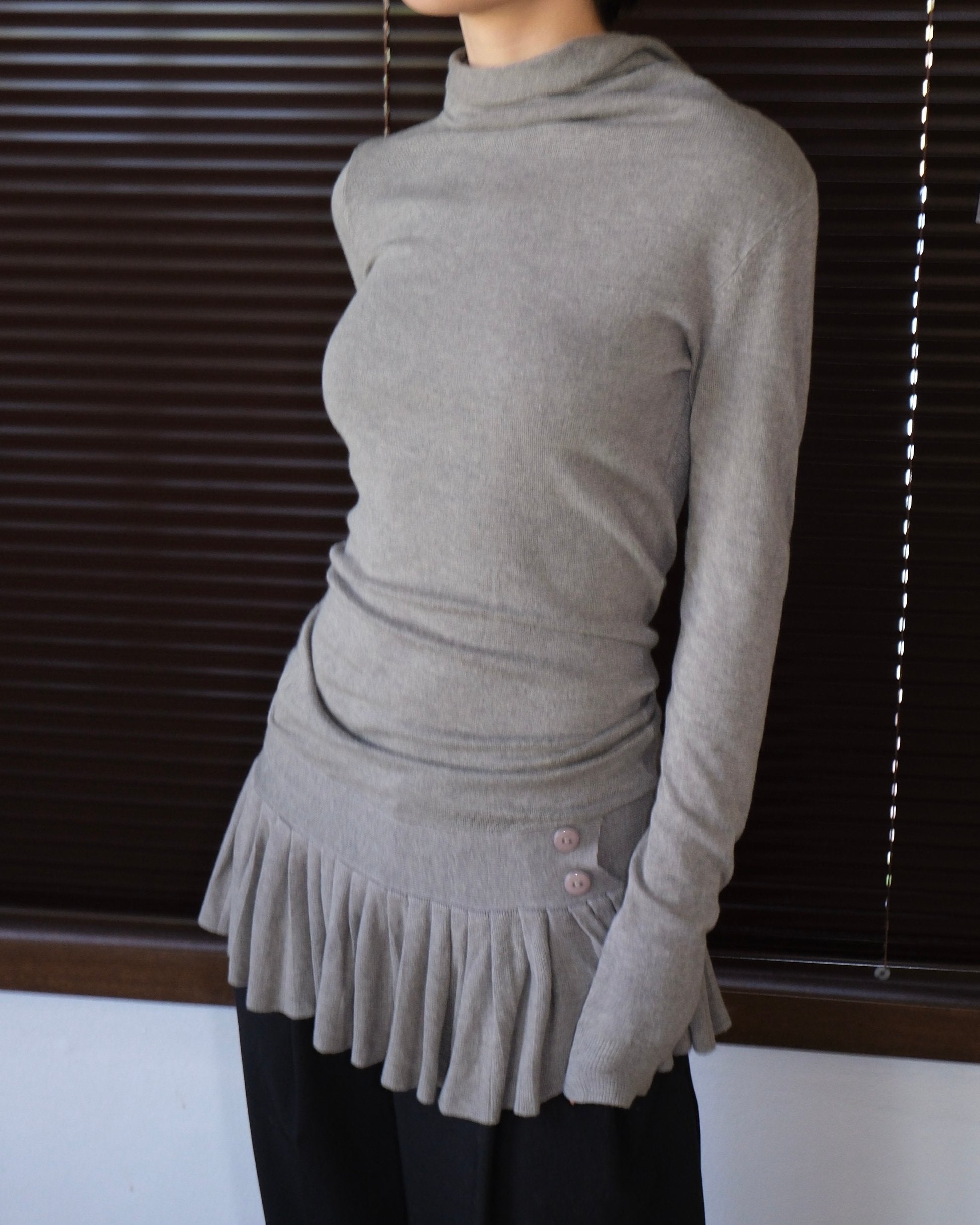 Gri Tunik Elbise