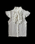 Chiffon Shirt with Collar Detail