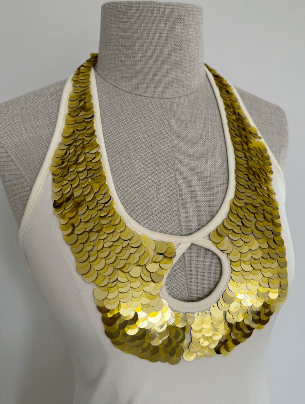 Gold Payetli Elbise