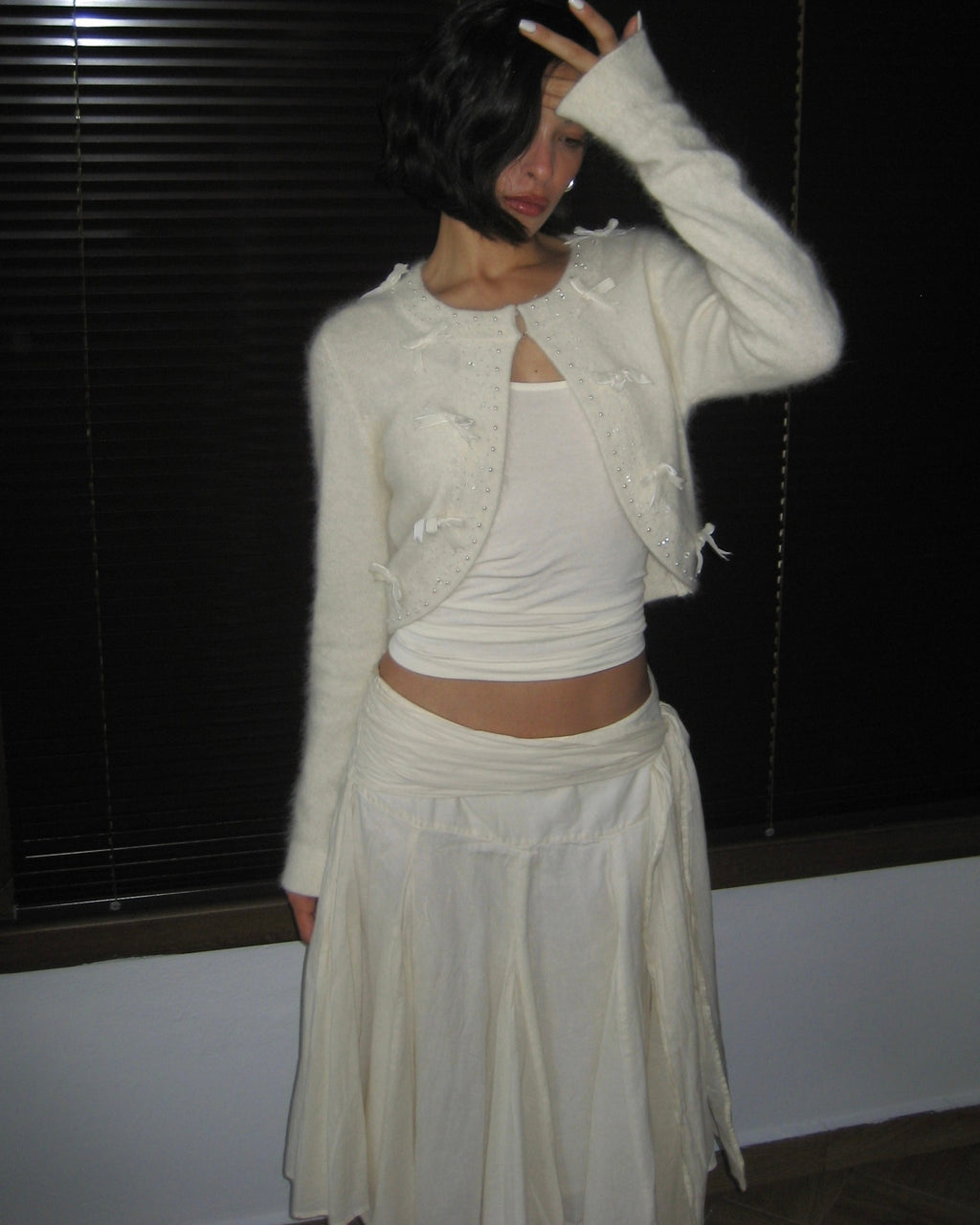 Angora Cream Cardigan