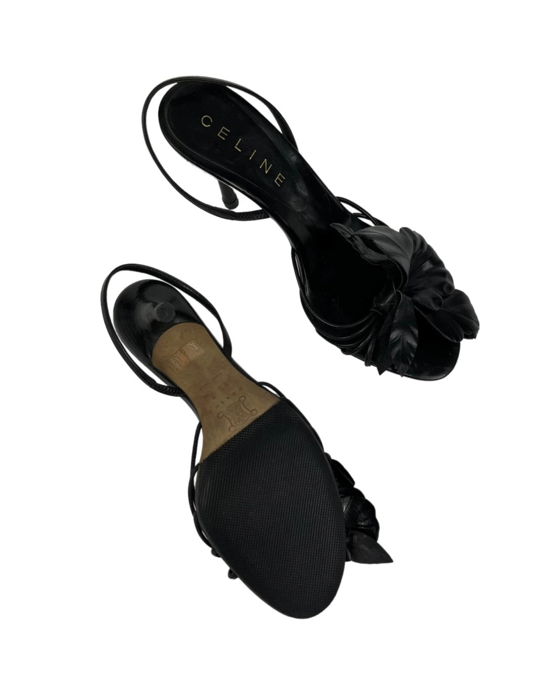 Celine Floral Heeled Sandals