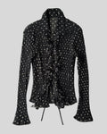 Tied Polka Dot Shirt