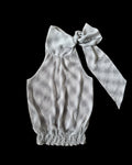 Halter Neck Gray Blouse