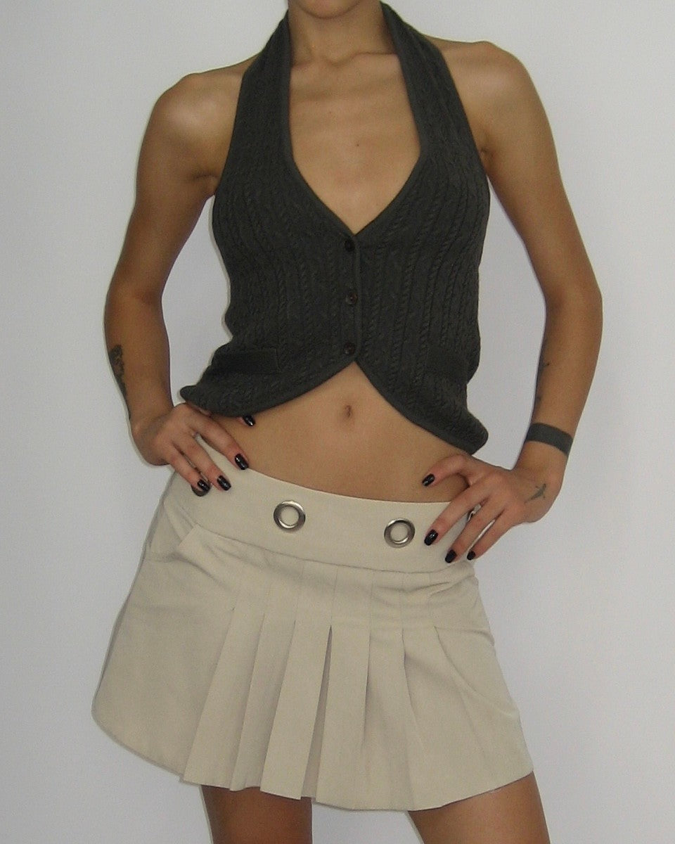 Gray Knit Vest