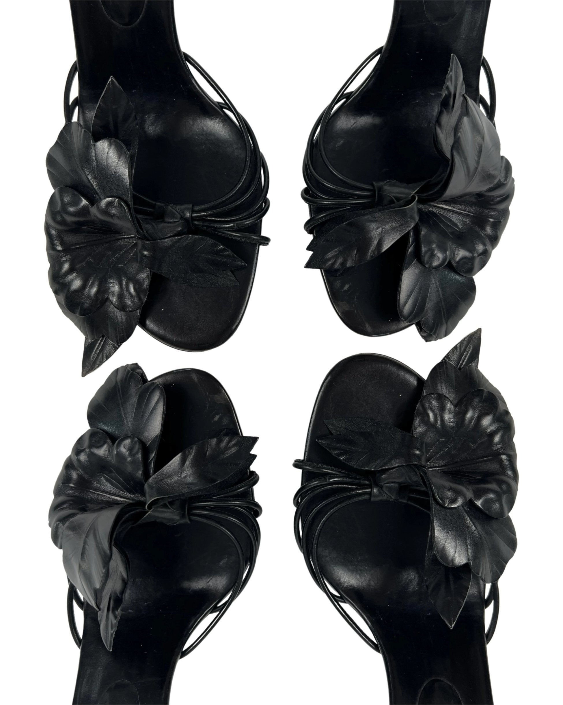 Celine Floral Heeled Sandals