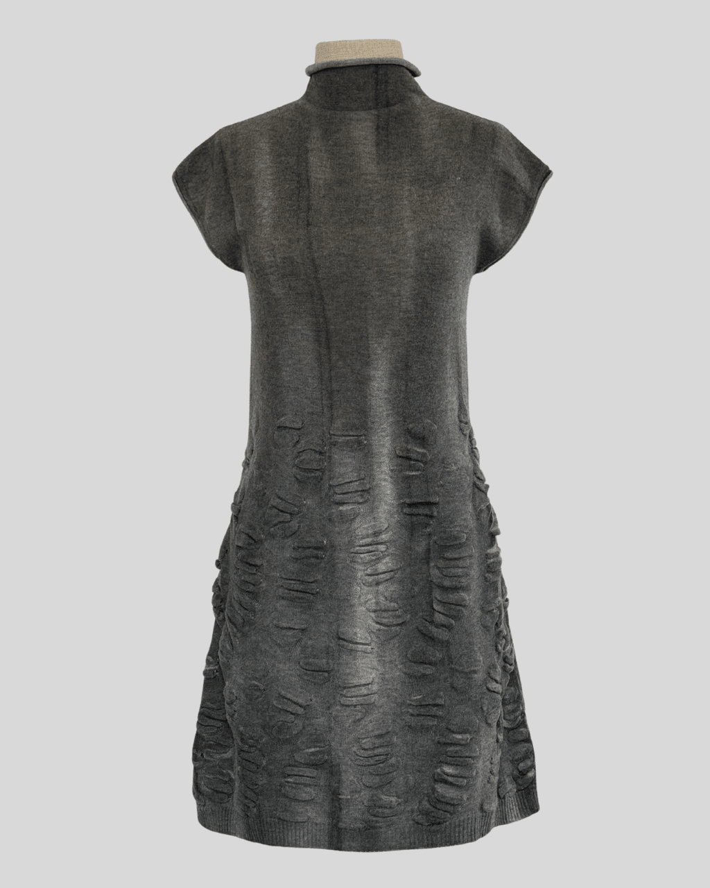 Wool Blend Gray Dress