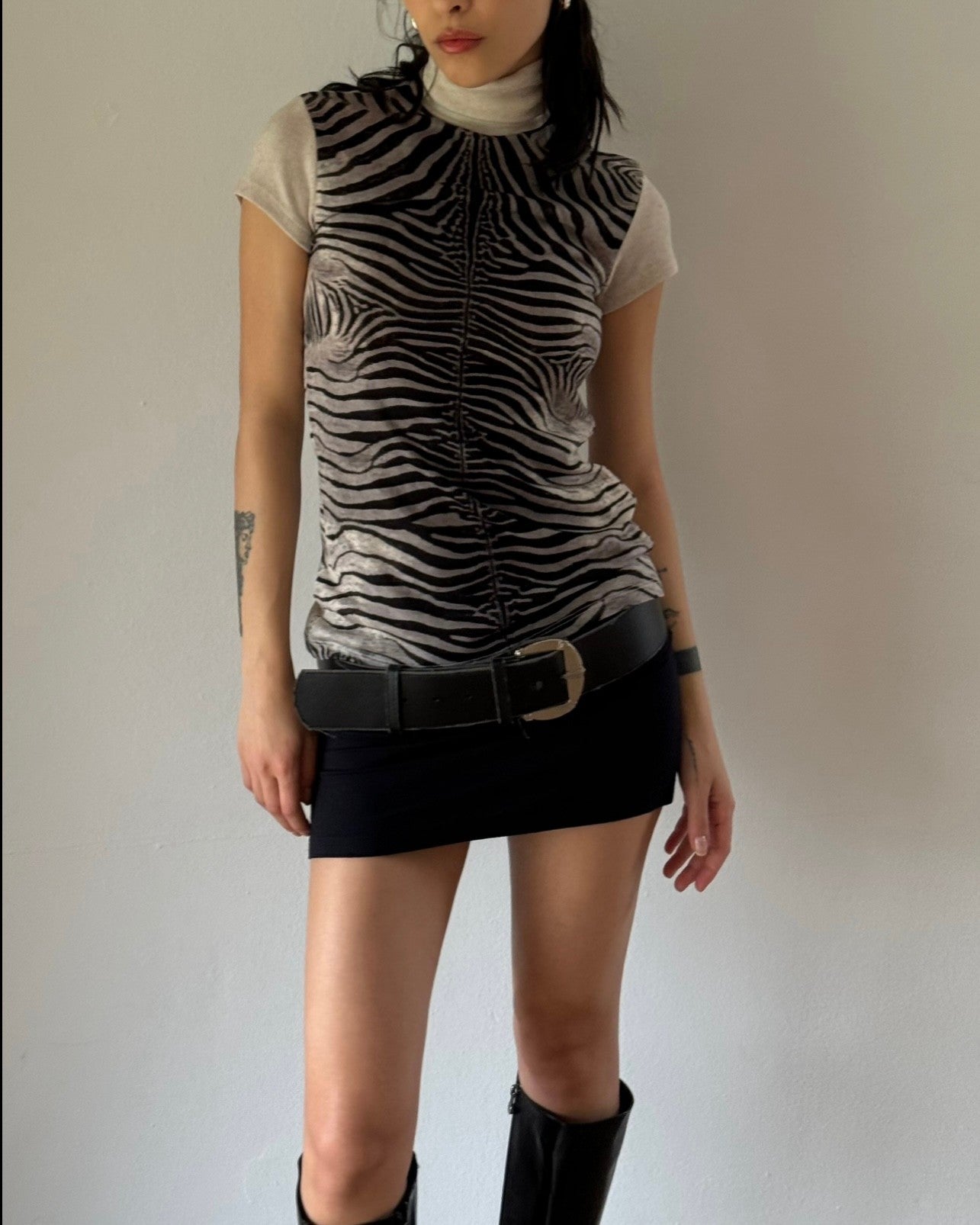 Zebra Patterned Blouse